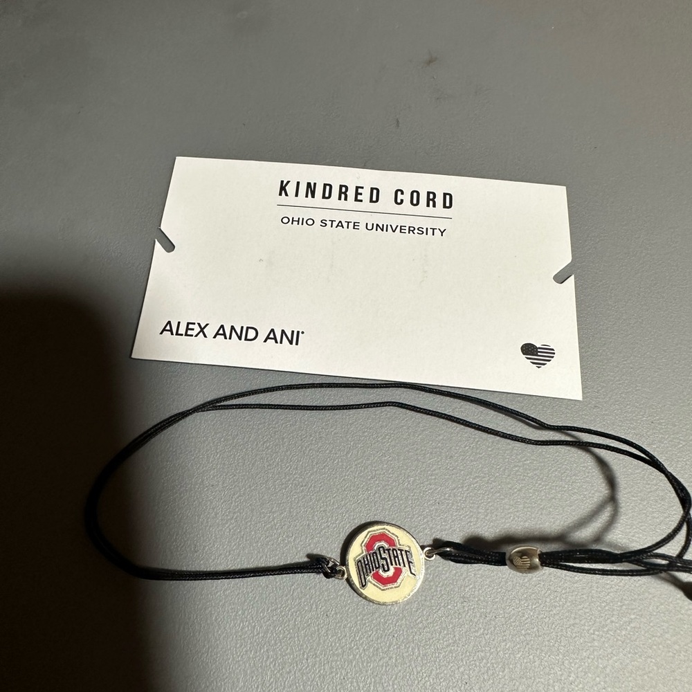 Alex and Ani Ohio State Cord Bracelet